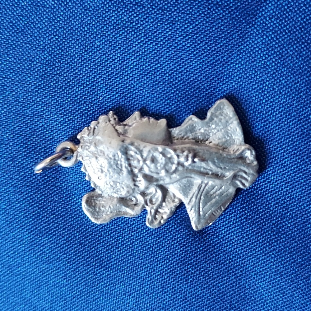 Mucha style Art Nouveau pendant